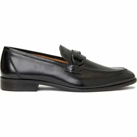 Alessio Slip On Black Bit Loafer Black Leather^Bruno Magli Cheap