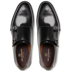 Alfeo Double Monk Strap-Black^Bruno Magli New