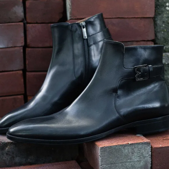 Angiolini Leather Dress Boot^Bruno Magli Cheap