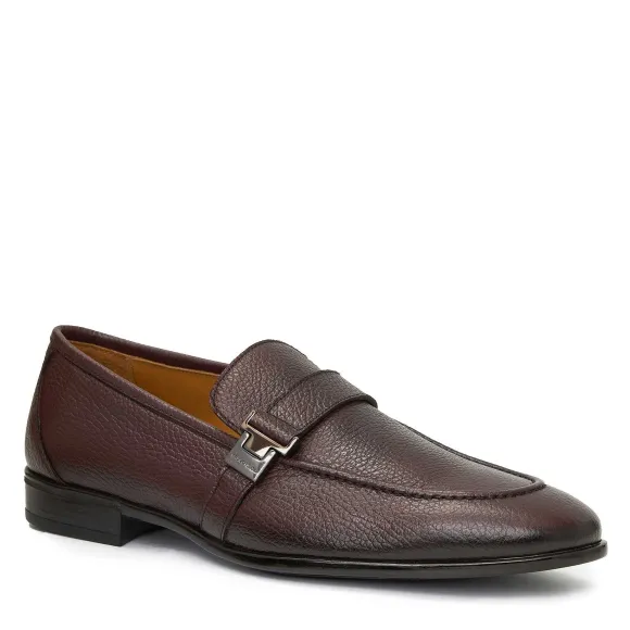 Arlo Slip On Side Bit Loafer Brown Leather^Bruno Magli Online
