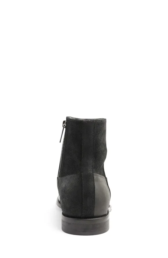 Armando Patent Ombre Suede Zip Boot - Black^Bruno Magli New