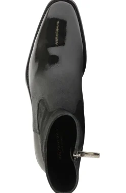 Armando Patent Ombre Suede Zip Boot - Black^Bruno Magli Fashion