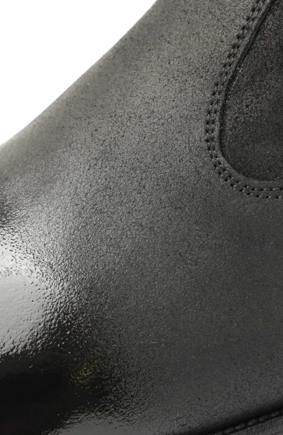Armando Patent Ombre Suede Zip Boot - Black^Bruno Magli Fashion
