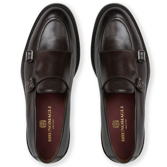 Biagio Double Monk Slip On Loafer Leather^Bruno Magli Best Sale