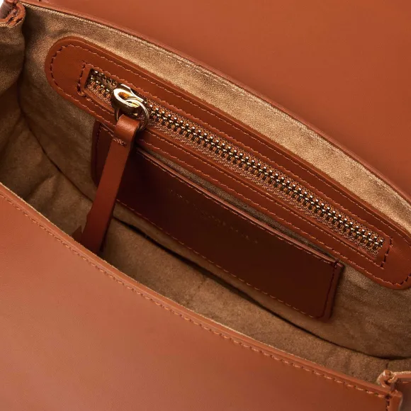 Camilla Equestrian Inspired Handbag Nappa Leather^Bruno Magli Fashion