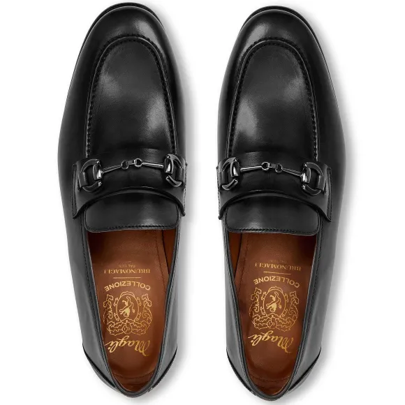 Collezione Mauro Leather Slip-On Loafer-Black^Bruno Magli New