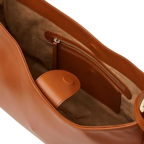 Cora Hobo Handbag Cognac Nappa Leather^Bruno Magli Best Sale