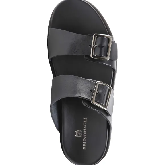 Erasmo Double-Buckle Sandal^Bruno Magli Shop