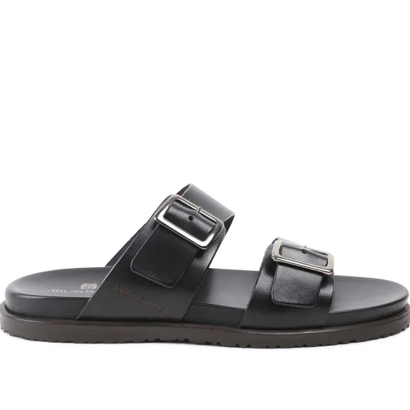 Erasmo Double-Buckle Sandal^Bruno Magli Shop