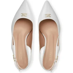 Fiona Slingback Pump White Crinkled Patent^Bruno Magli Clearance