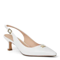 Fiona Slingback Pump White Crinkled Patent^Bruno Magli Store