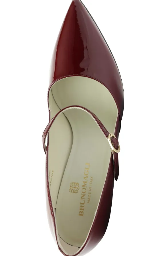 Gemma Mary-Jane Leather Pump Patent^Bruno Magli Discount