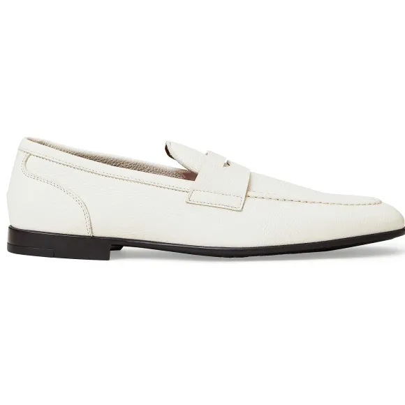Lastra Slip-On Leather Loafer-Off White^Bruno Magli Cheap