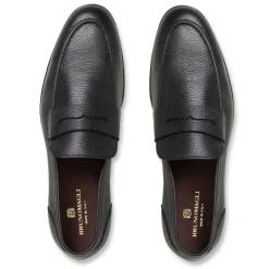 Lastra Slip-On Leather Loafer-Black^Bruno Magli Clearance