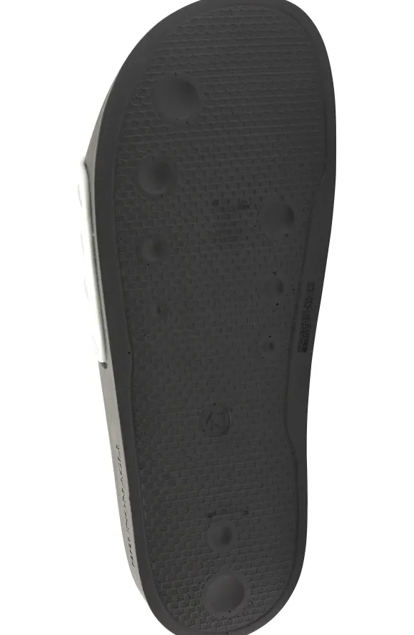 Magnus Sporty Leather & Suede Slide - White^Bruno Magli Cheap