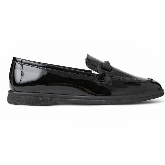 Manila Modern Patent Loafer- Black Patent^Bruno Magli Shop