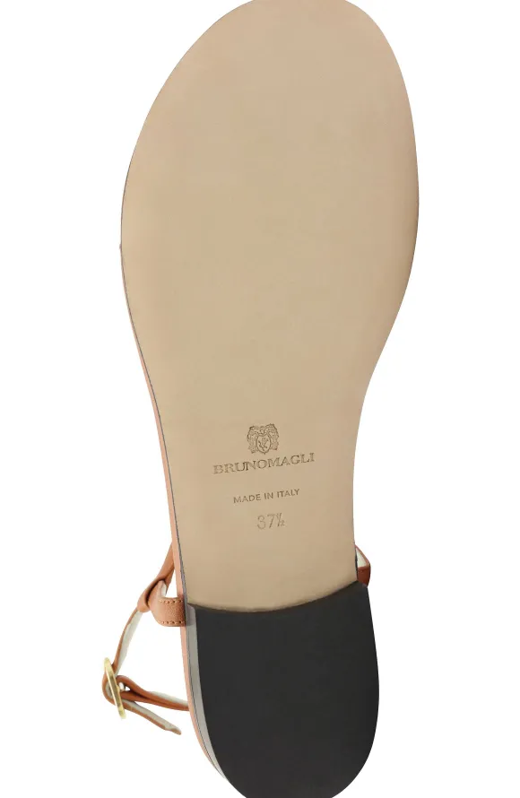 Marina Leather Embellished Thong Sandal^Bruno Magli Cheap