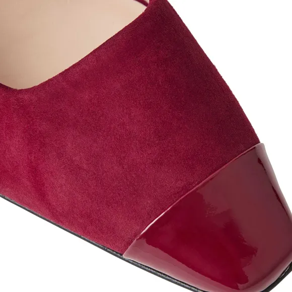 Melania Square Toe Suede Pump Suede^Bruno Magli Shop