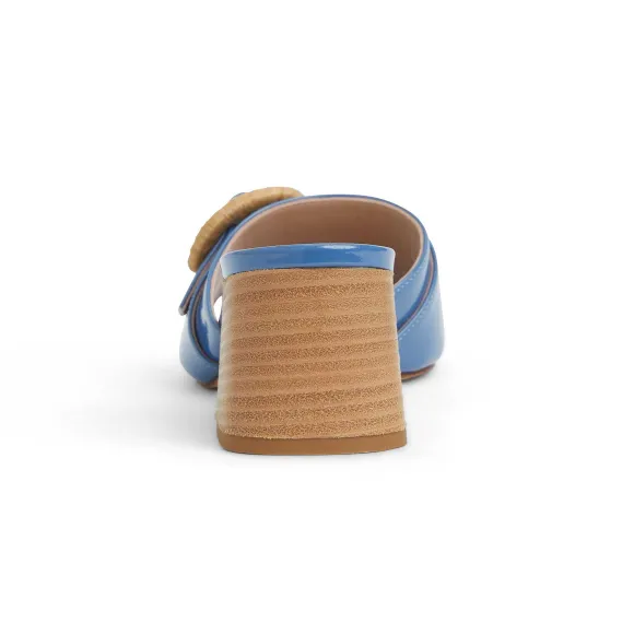 Page Single Band Sandal Blue Patent^Bruno Magli Store