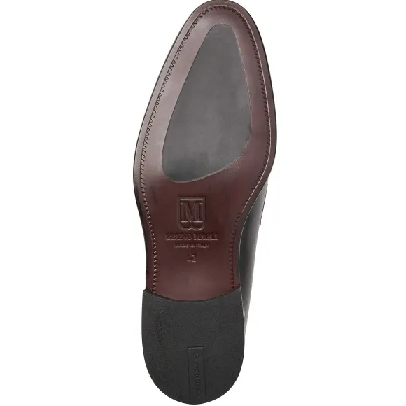 Sante Double Gore Classic Bit Leather Loafer-Black^Bruno Magli Discount