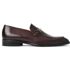 Sante Double Gore Classic Bit Leather Loafer-Bordeaux^Bruno Magli Clearance