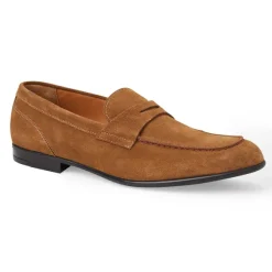 Silas Suede Loafer - Cognac^Bruno Magli Best Sale