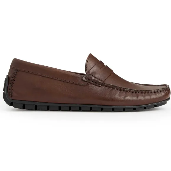 Xane Casual Leather Driving Moccassin-Brown^Bruno Magli Flash Sale