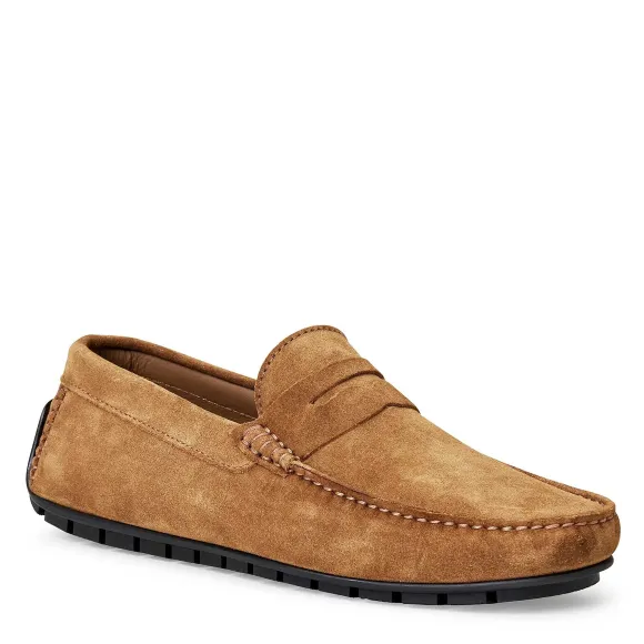 Xane Casual Suede Slip-On Driving Moccasin-Cognac^Bruno Magli Cheap