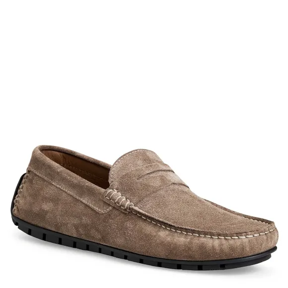 Xane Casual Suede Slip-On Driving Moccasin-Taupe^Bruno Magli Sale